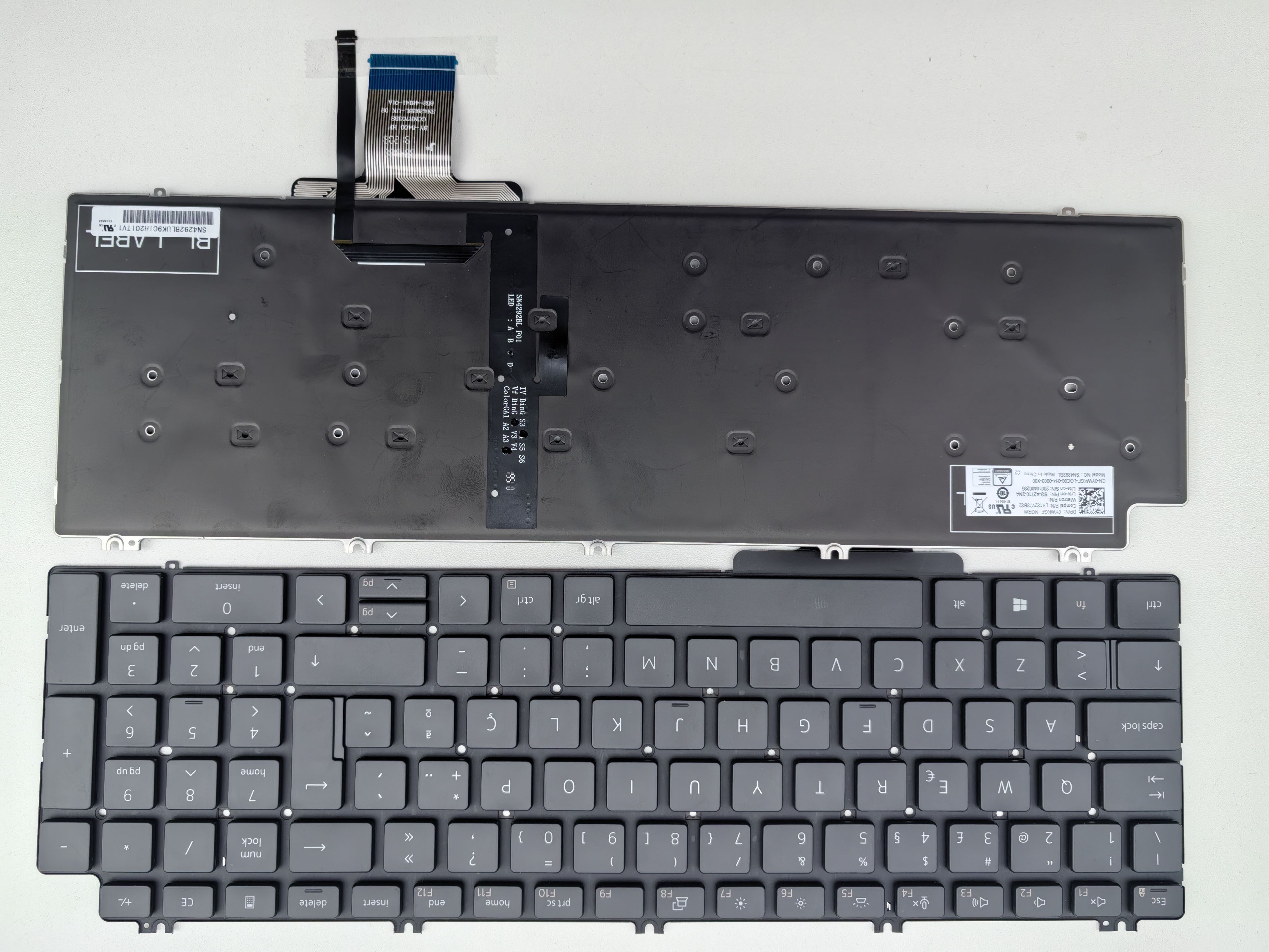 Picture of New Replacement Laptop Keyboard For DELL 7750/7550/Precision BLACK Backlit PO Layout